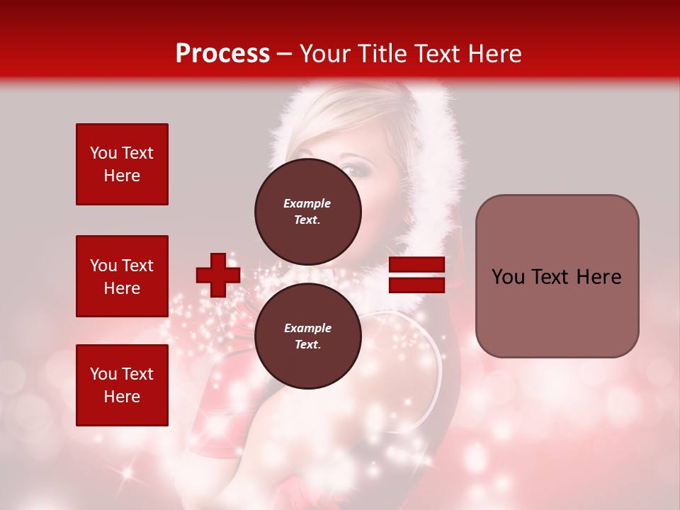 Attraktiv Blond Weihnachten PowerPoint Template