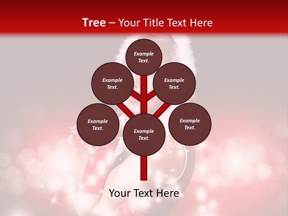 Attraktiv Blond Weihnachten PowerPoint Template