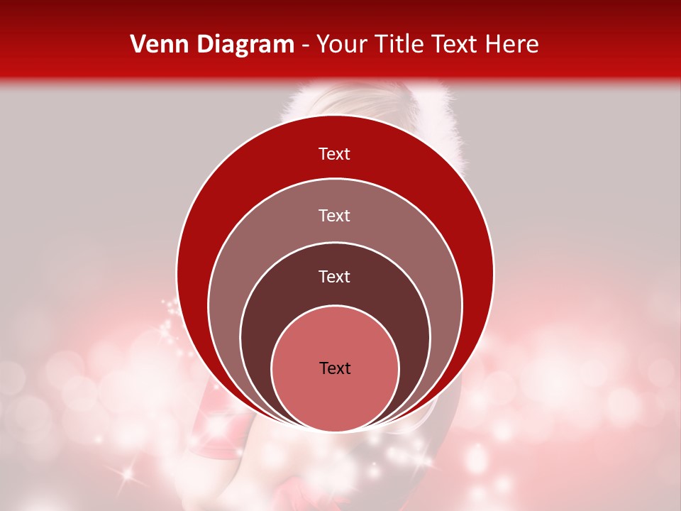 Attraktiv Blond Weihnachten PowerPoint Template