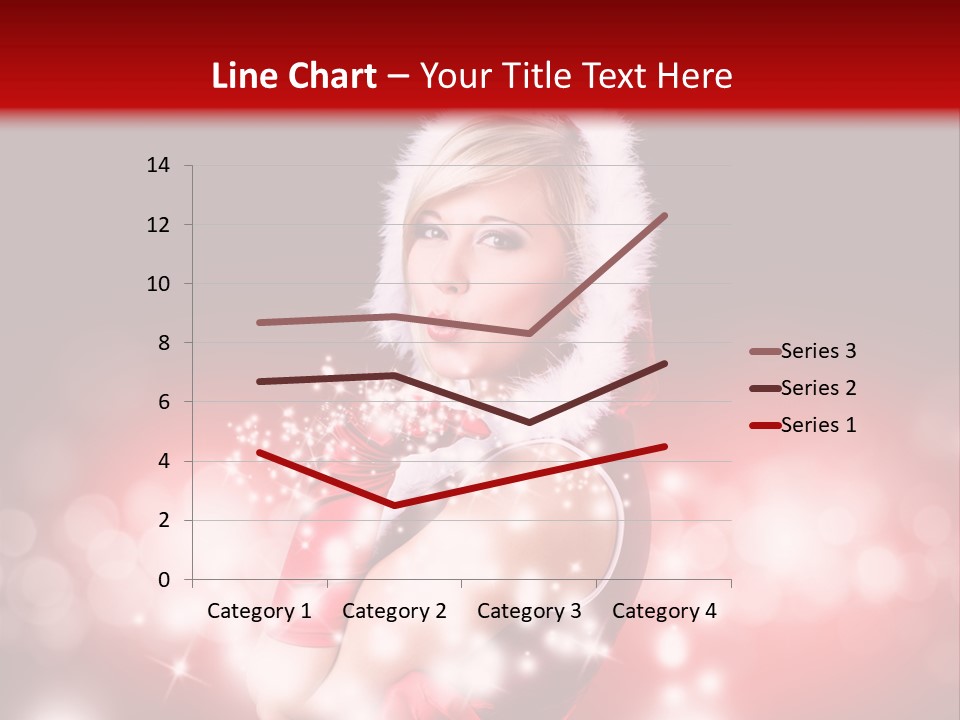 Attraktiv Blond Weihnachten PowerPoint Template