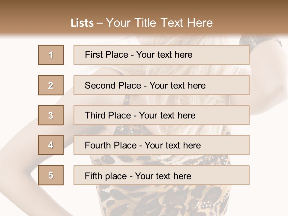 Healthy Lady Woman PowerPoint Template