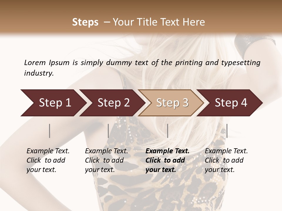 Healthy Lady Woman PowerPoint Template