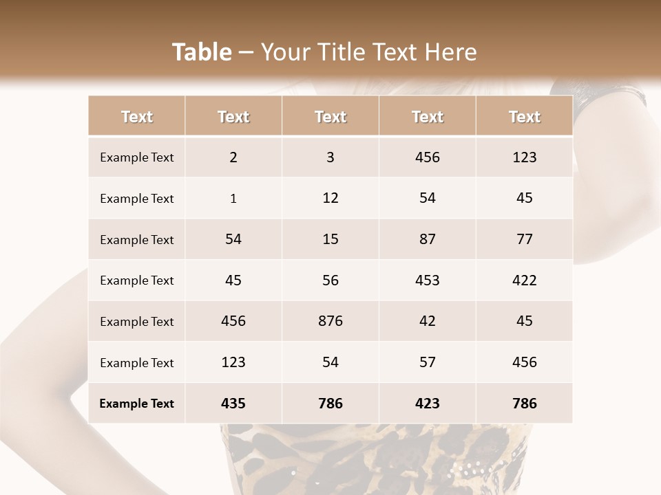 Healthy Lady Woman PowerPoint Template