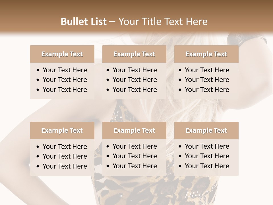 Healthy Lady Woman PowerPoint Template