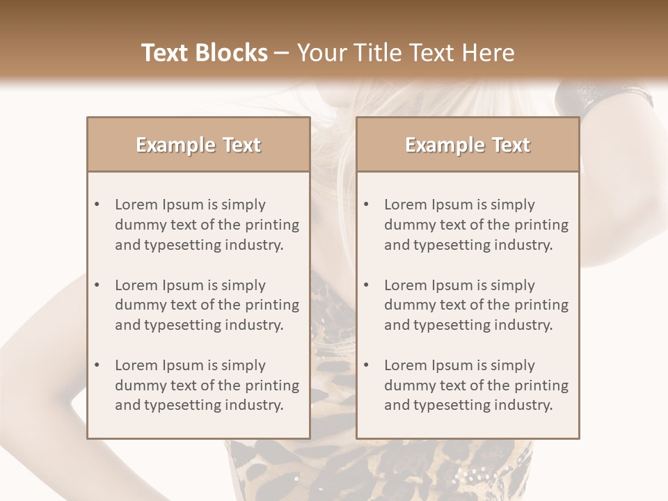 Healthy Lady Woman PowerPoint Template