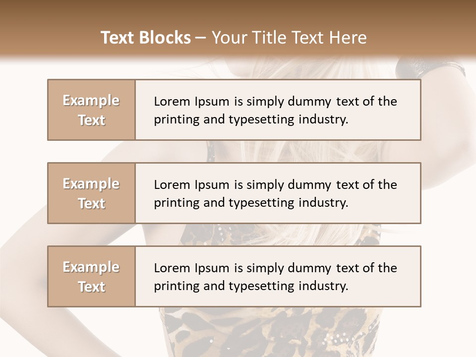 Healthy Lady Woman PowerPoint Template