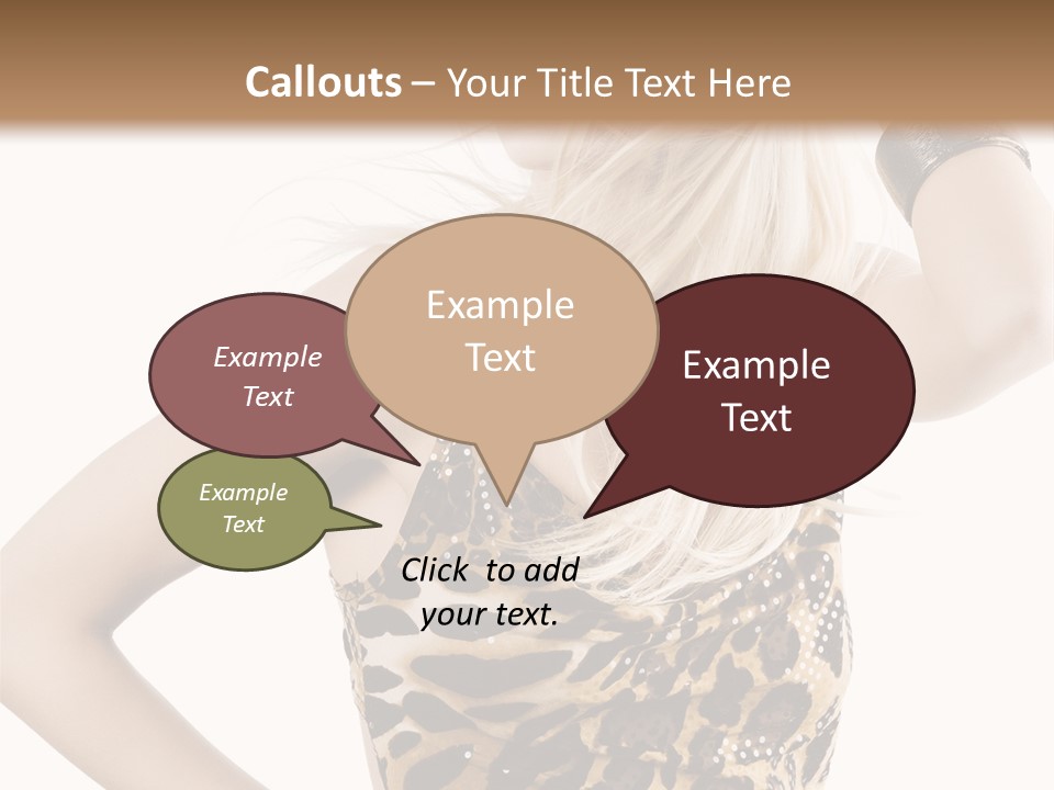 Healthy Lady Woman PowerPoint Template