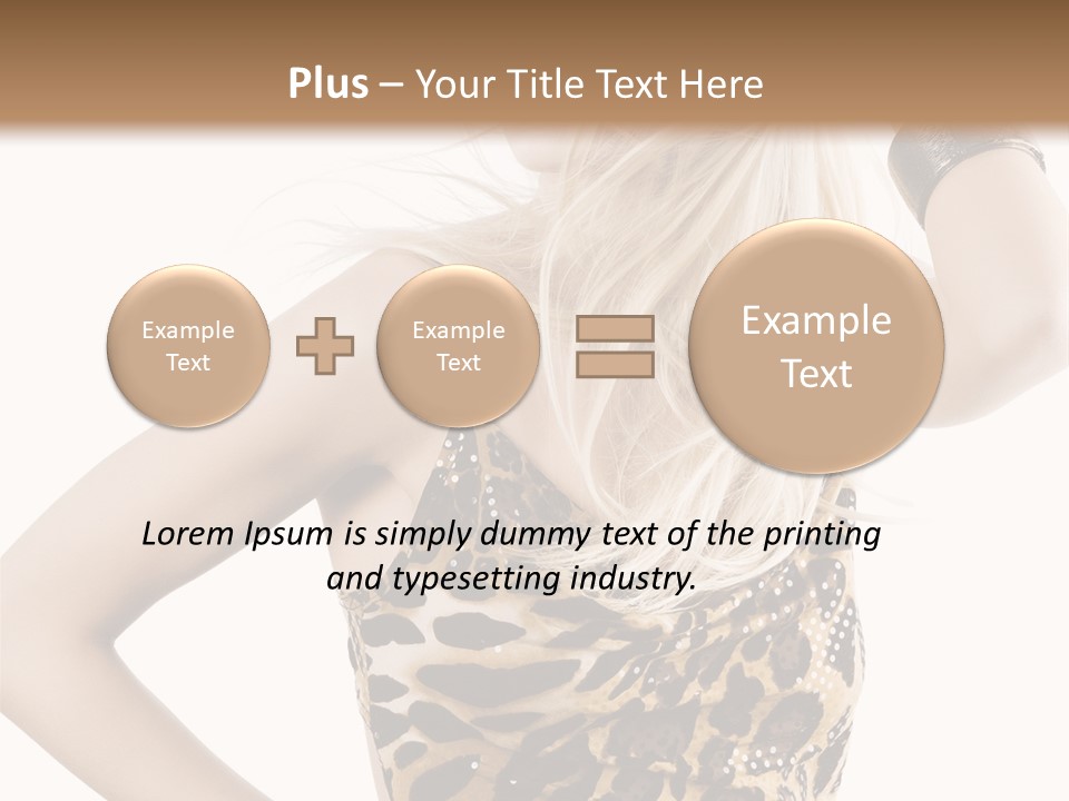 Healthy Lady Woman PowerPoint Template