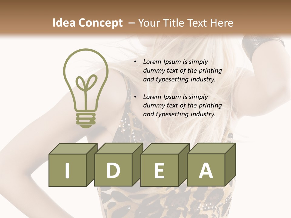 Healthy Lady Woman PowerPoint Template