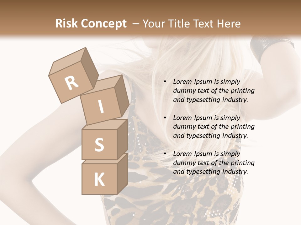 Healthy Lady Woman PowerPoint Template