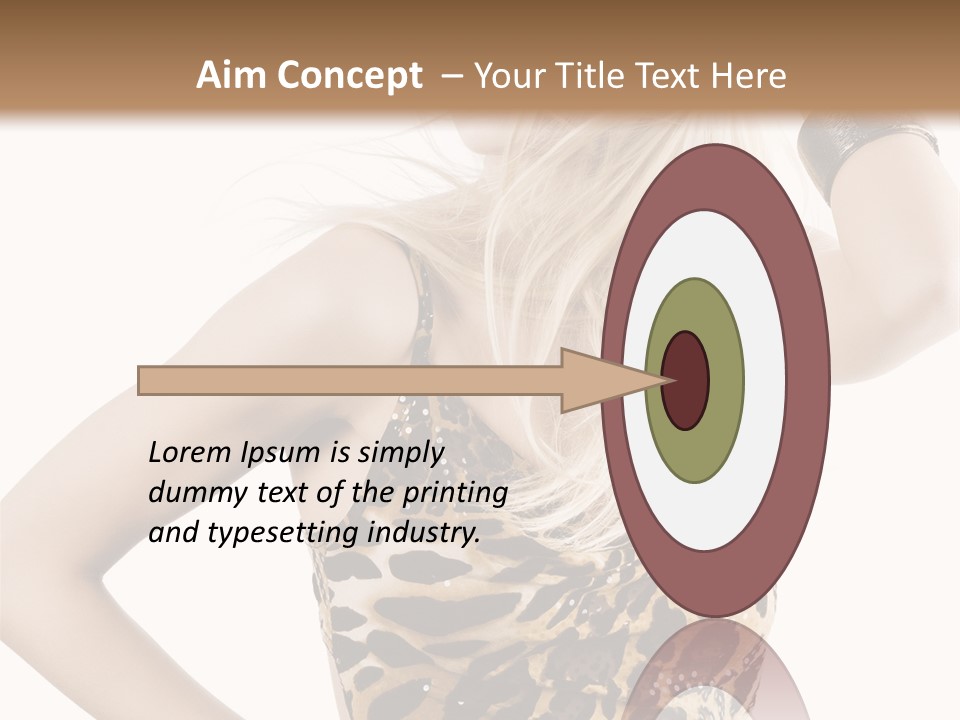 Healthy Lady Woman PowerPoint Template