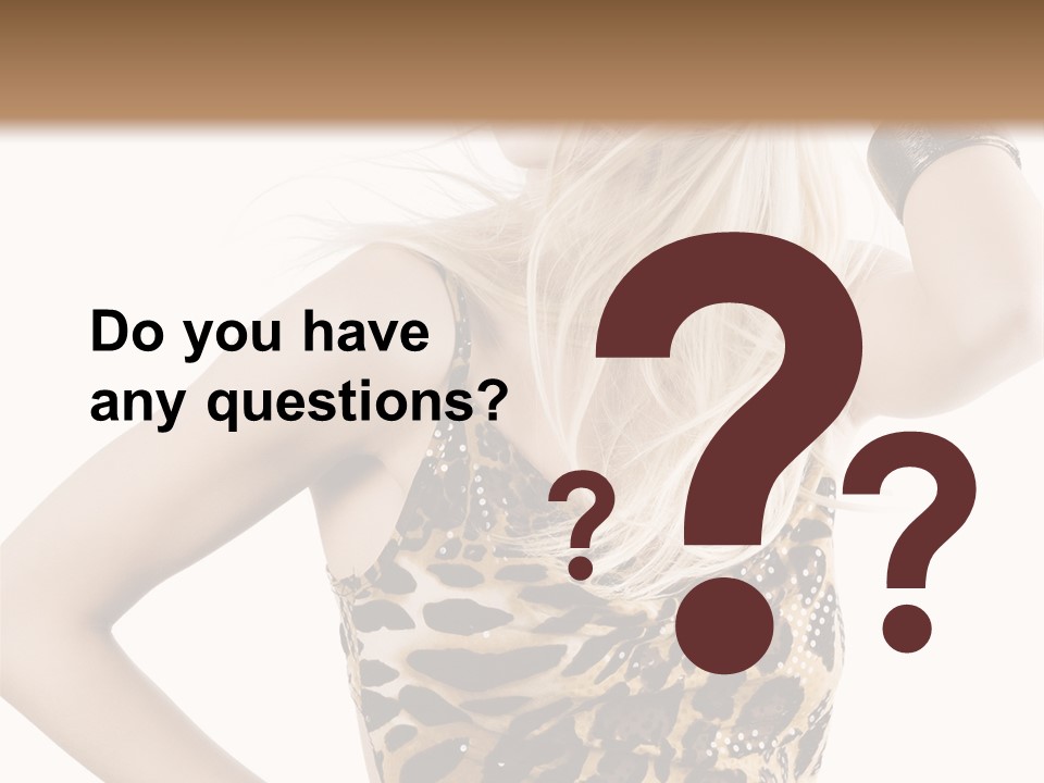 Healthy Lady Woman PowerPoint Template