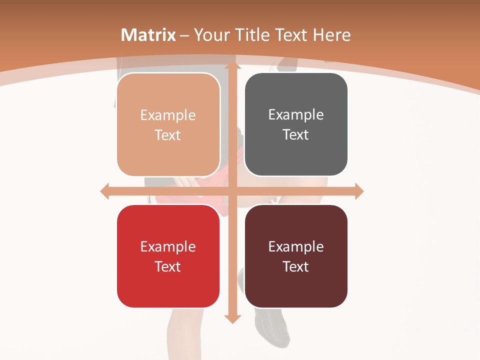 Caucasian Athlete Happy PowerPoint Template