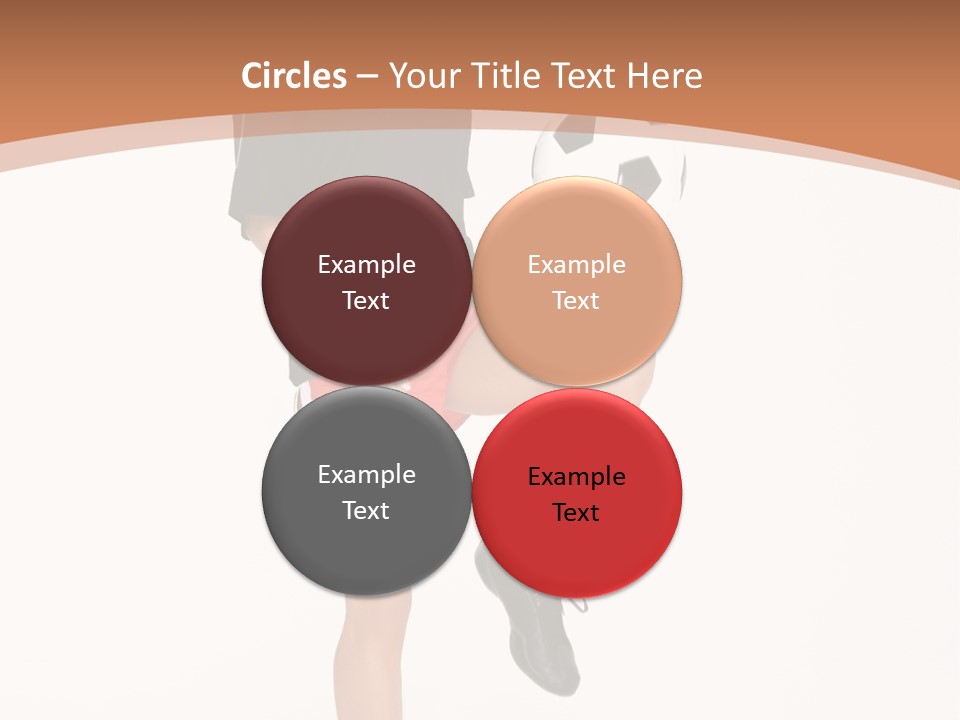 Caucasian Athlete Happy PowerPoint Template