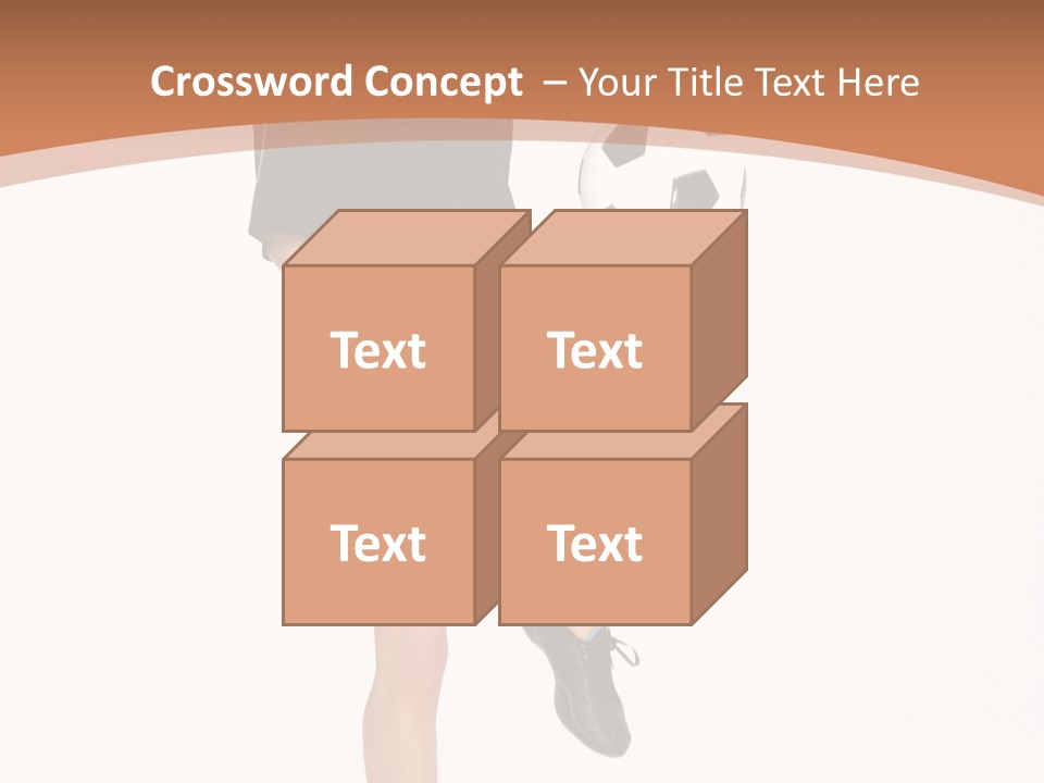 Caucasian Athlete Happy PowerPoint Template