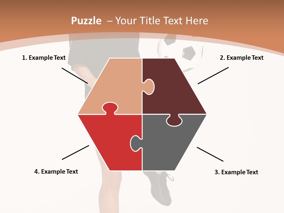 Caucasian Athlete Happy PowerPoint Template