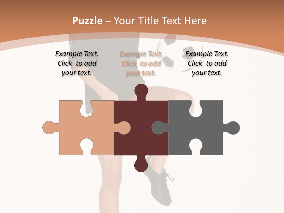 Caucasian Athlete Happy PowerPoint Template