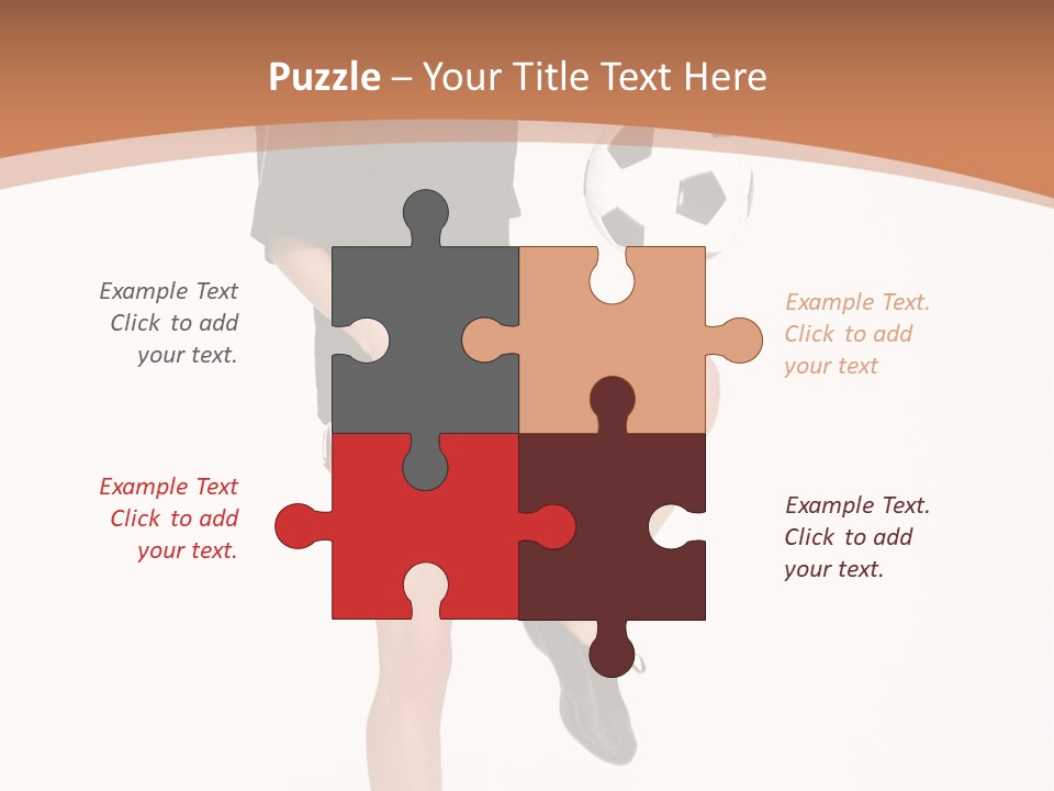 Caucasian Athlete Happy PowerPoint Template