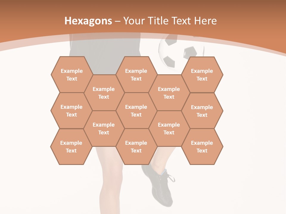 Caucasian Athlete Happy PowerPoint Template