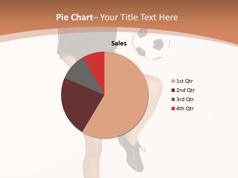 Caucasian Athlete Happy PowerPoint Template