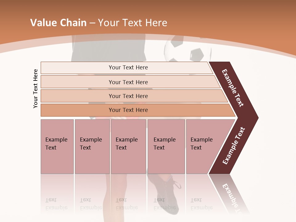 Caucasian Athlete Happy PowerPoint Template