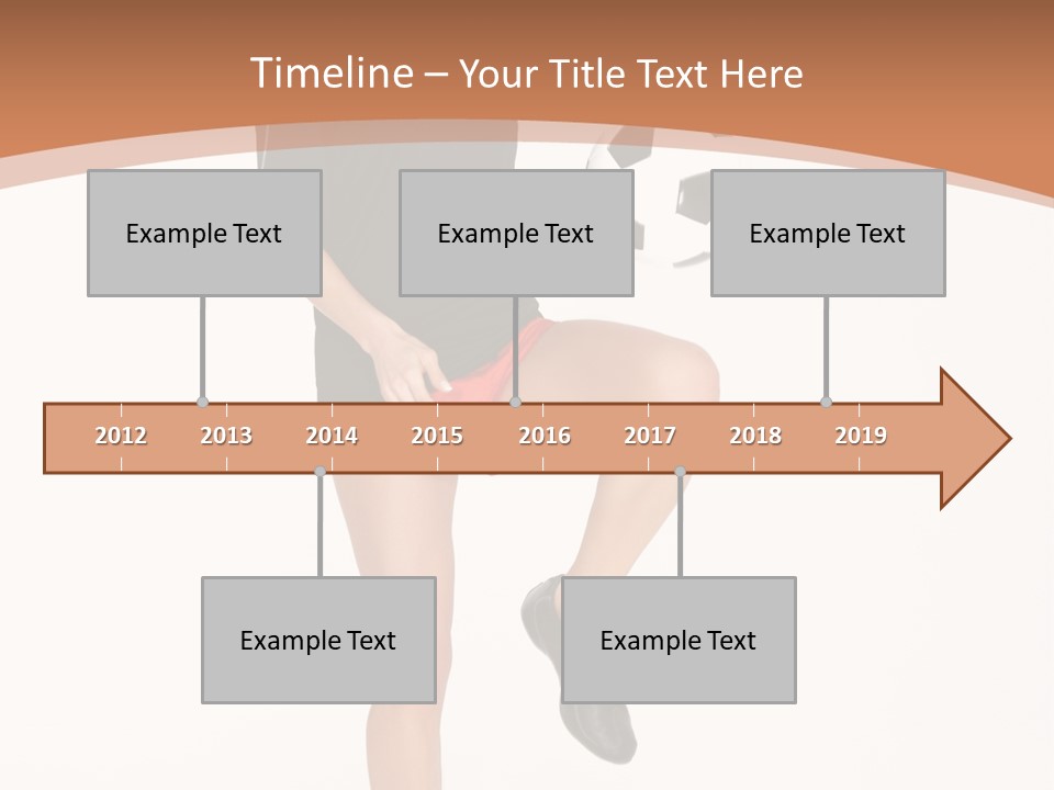 Caucasian Athlete Happy PowerPoint Template