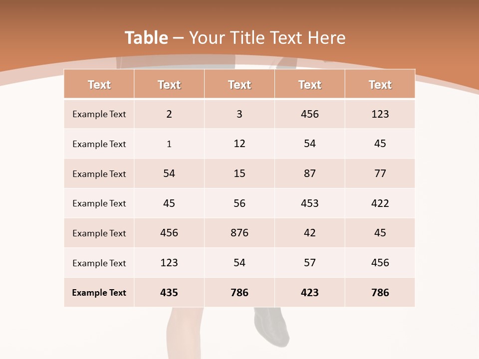 Caucasian Athlete Happy PowerPoint Template