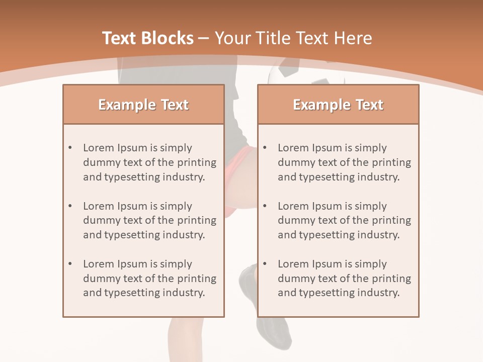 Caucasian Athlete Happy PowerPoint Template