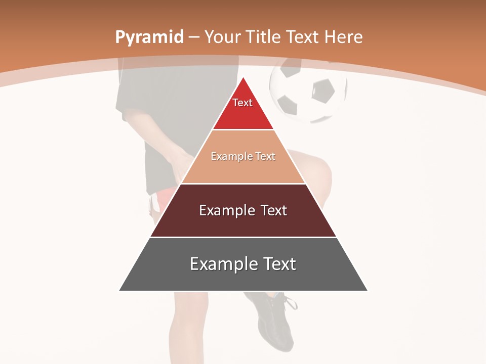 Caucasian Athlete Happy PowerPoint Template