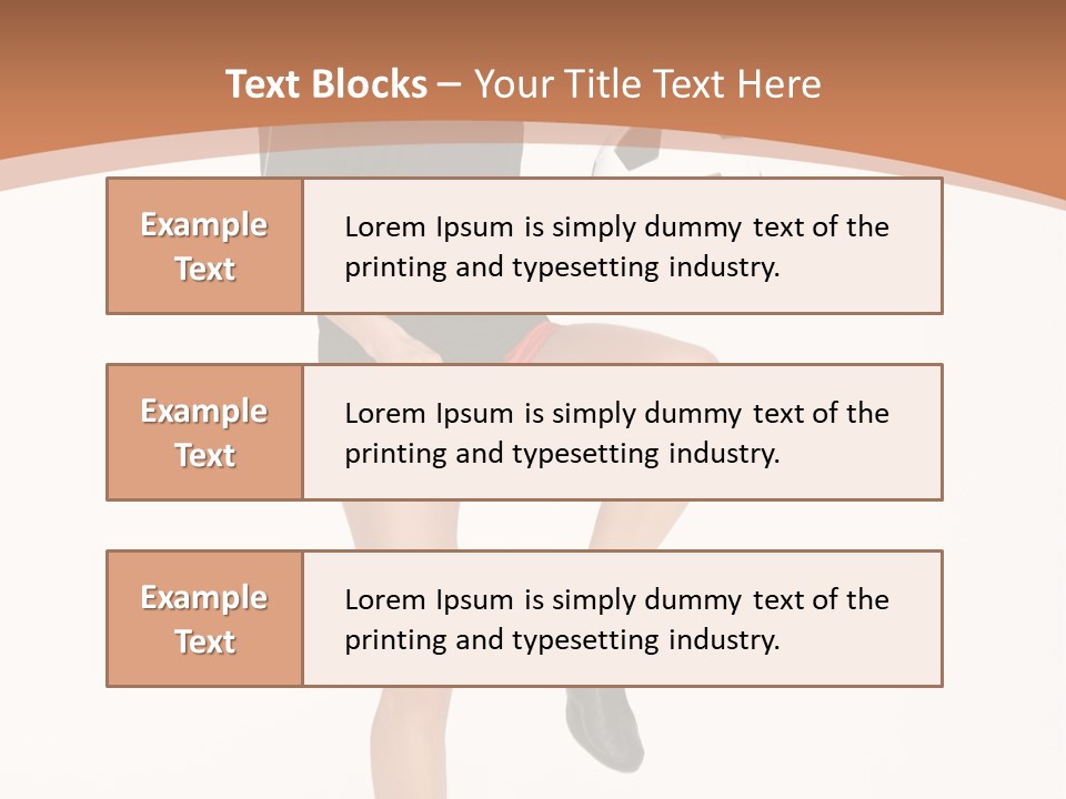 Caucasian Athlete Happy PowerPoint Template
