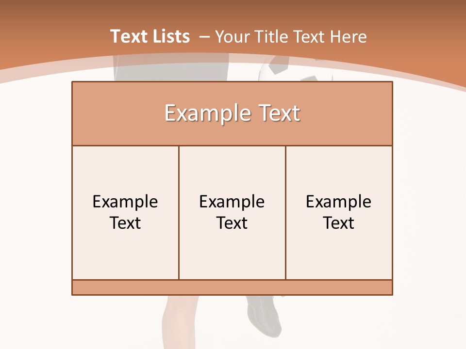 Caucasian Athlete Happy PowerPoint Template