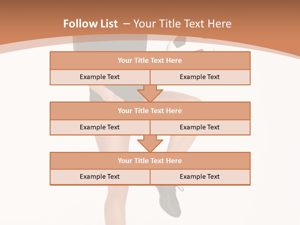 Caucasian Athlete Happy PowerPoint Template