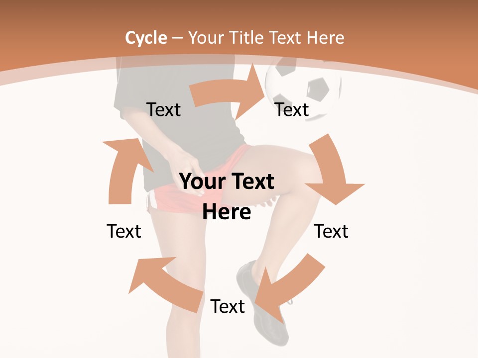 Caucasian Athlete Happy PowerPoint Template