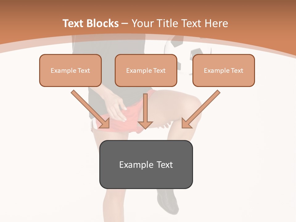 Caucasian Athlete Happy PowerPoint Template
