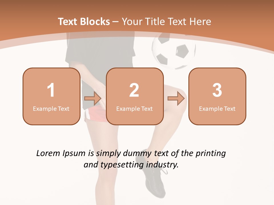 Caucasian Athlete Happy PowerPoint Template