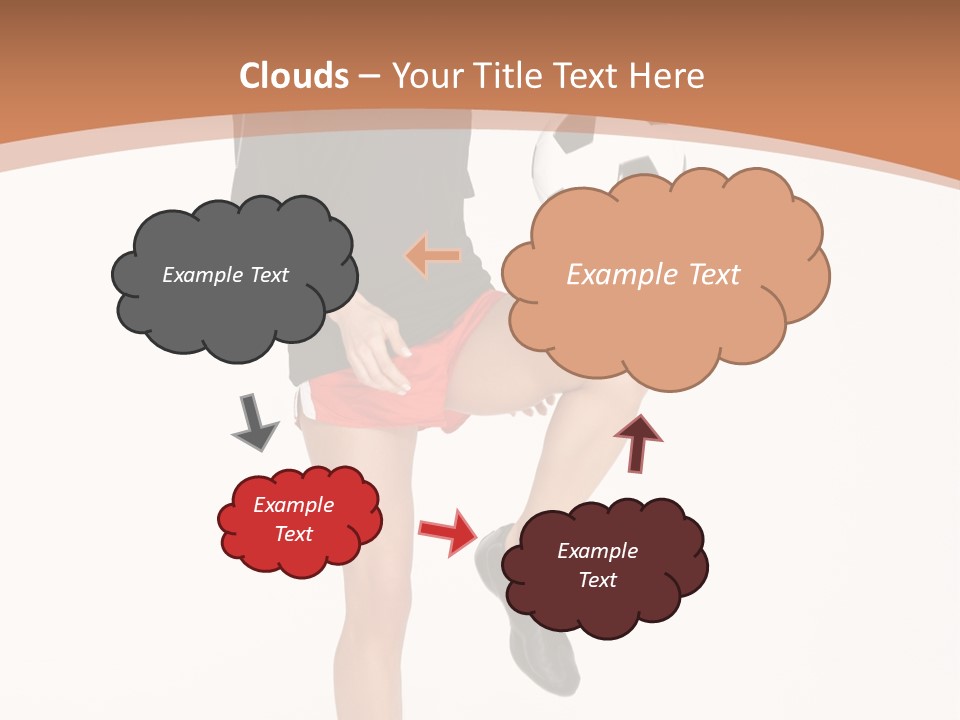 Caucasian Athlete Happy PowerPoint Template