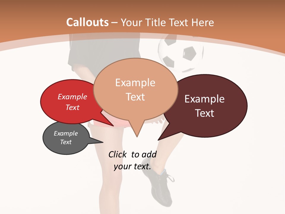Caucasian Athlete Happy PowerPoint Template