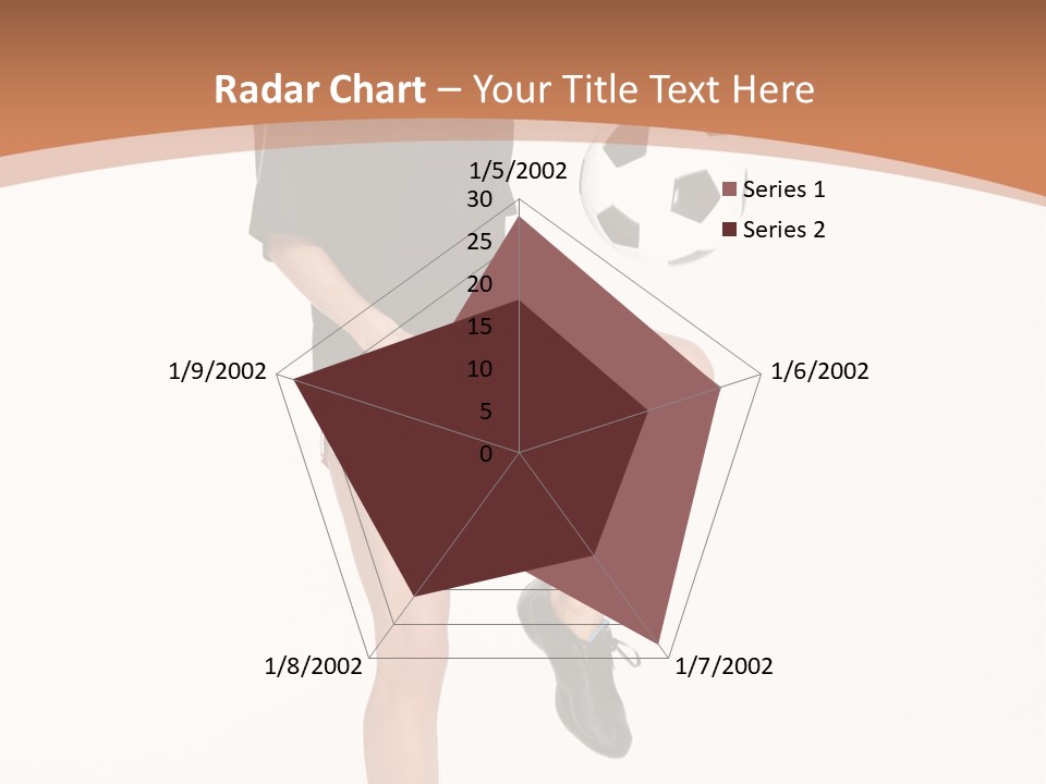 Caucasian Athlete Happy PowerPoint Template