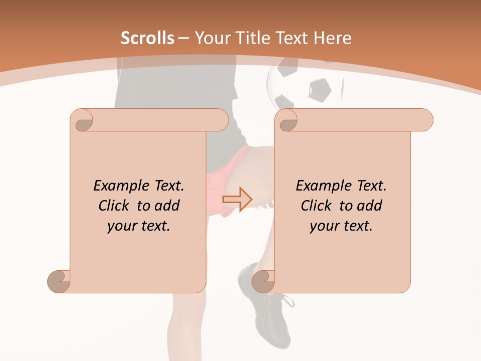 Caucasian Athlete Happy PowerPoint Template