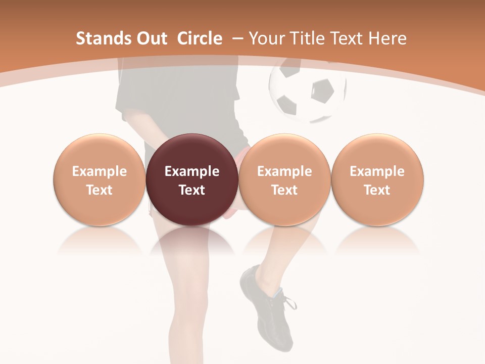 Caucasian Athlete Happy PowerPoint Template