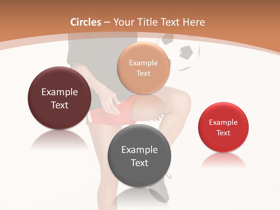 Caucasian Athlete Happy PowerPoint Template