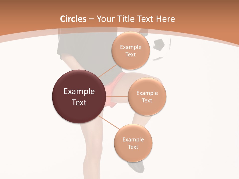 Caucasian Athlete Happy PowerPoint Template