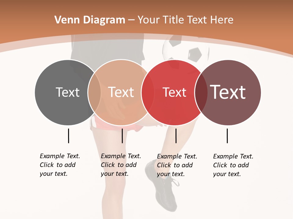 Caucasian Athlete Happy PowerPoint Template
