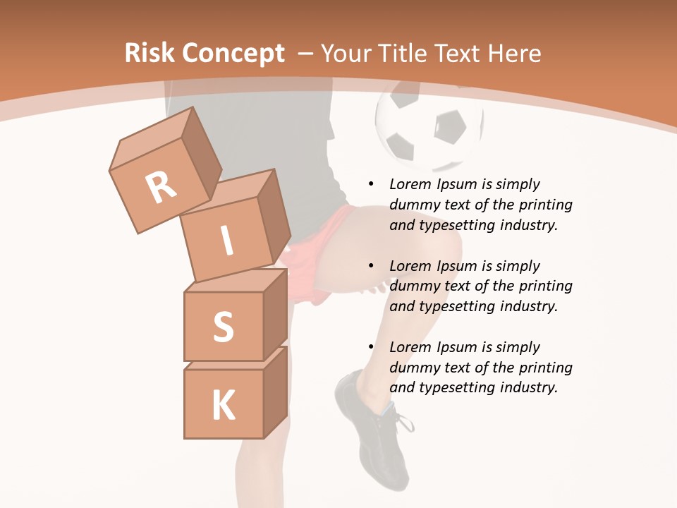 Caucasian Athlete Happy PowerPoint Template