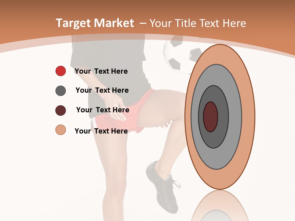 Caucasian Athlete Happy PowerPoint Template