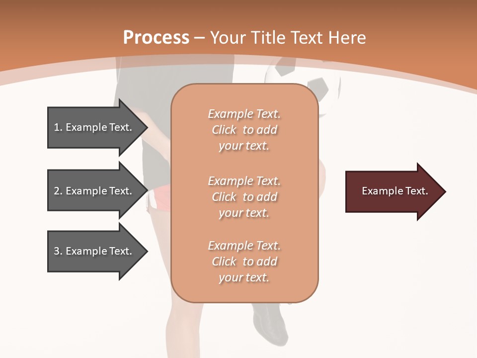 Caucasian Athlete Happy PowerPoint Template