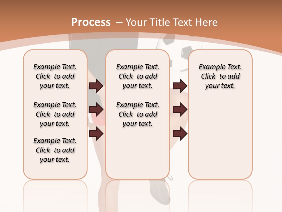 Caucasian Athlete Happy PowerPoint Template
