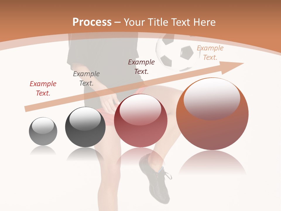 Caucasian Athlete Happy PowerPoint Template