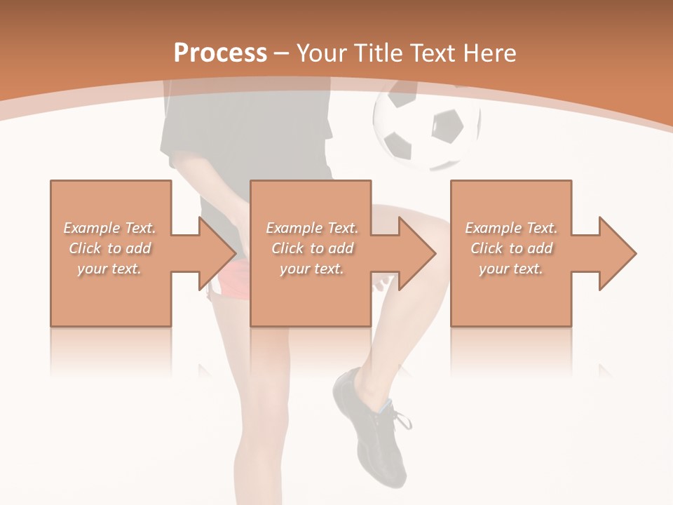 Caucasian Athlete Happy PowerPoint Template