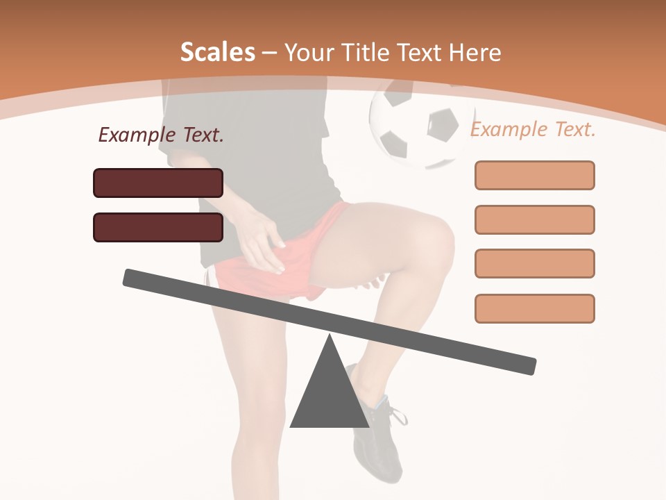 Caucasian Athlete Happy PowerPoint Template